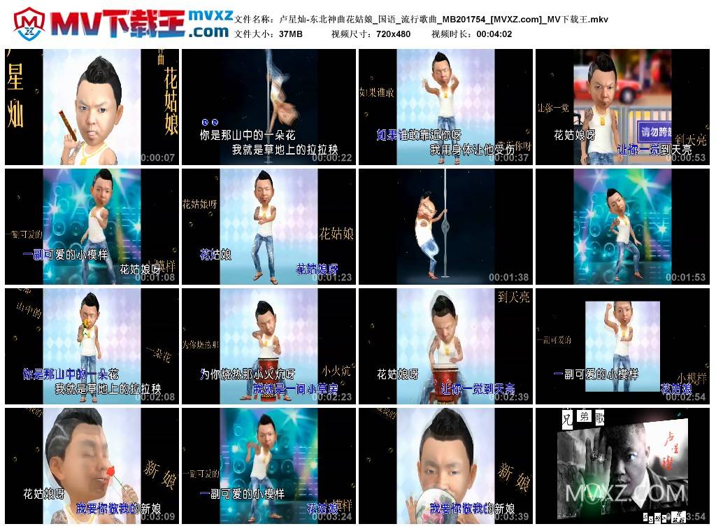 卢星灿-东北神曲花姑娘_国语_流行歌曲_MB201754